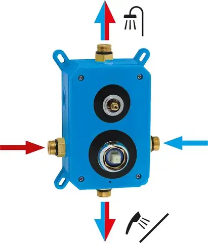 NOVASERVIS Sprchová sada podomítková FLOW, chrom SADA58051R,0