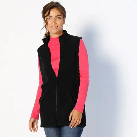 Fleecová vesta na zip