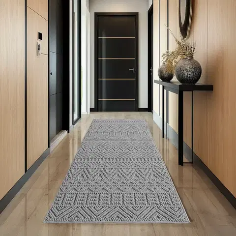 Ayyildiz, Běhoun Helix 2202 silver, 80x250, šedá, chodba / předsíň