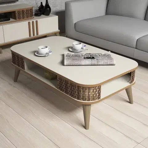 Konferenční stolek Eylül - Cream