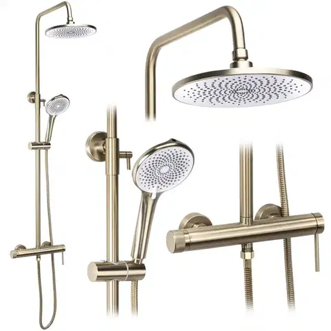 REA Sprchový set Foss Clif Brush Gold REA-P3913
