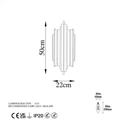 Nástěnná lampa Reis - 13340