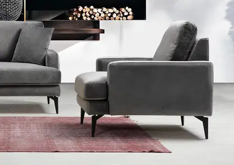 Křeslo ušák Papira Armchair - Anthracite