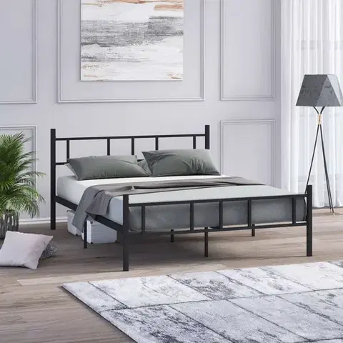 Rám dvoulůžkové postele Akın - Black 160x200