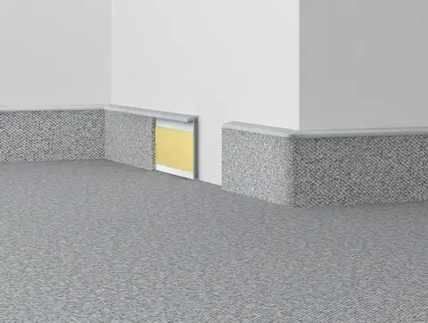 Döllken, DOPRODEJ: 2500x55x10 mm cm Kobercová (soklová) lišta TL55 138 světle šedá 2,5 m, 2500x55x10 mm, šedá