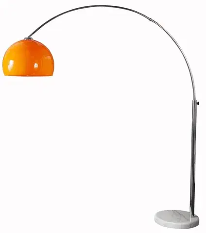 Estila Designová jedinečná stojací lampa Big Bow II oranžová 175 - 205cm
