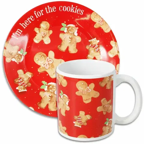 Dětská sada hrnku a talíře Cookies