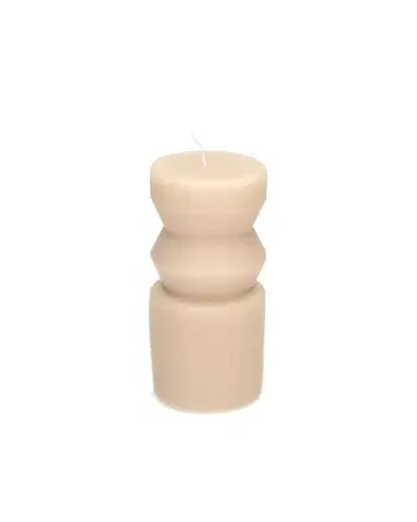Svíčka Cornelia 14cm beige