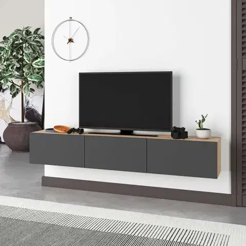 TV stolek Francy 180 - Sapphire Oak, Anthracite