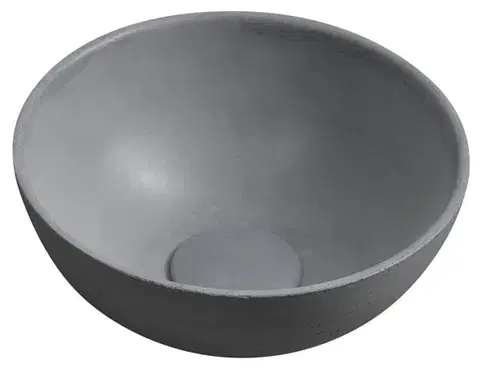 SAPHO MINOR betonové umývátko na desku, Ø 26cm, šedá mat MR26017
