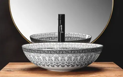 Umyvadlo na desku Rea Arte dark grey REA-U8002
