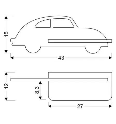 Dětská lampička CAR LED Candellux