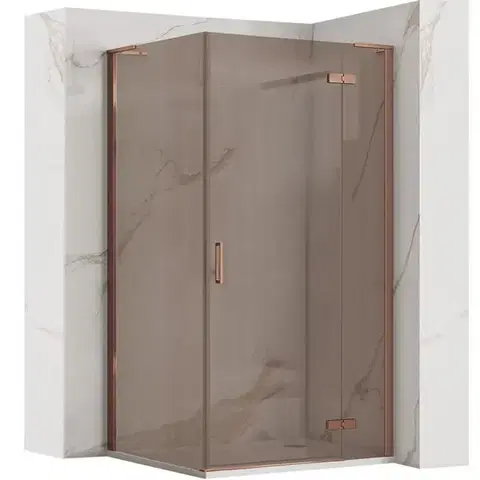 REA/S Sprchová kabina Hugo Copper Brush 80x80 KPL-K6964