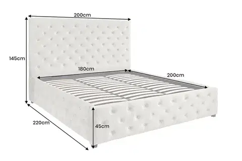 Boxsrpingová postel PALLAS Dekorhome