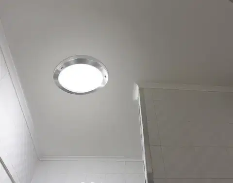 Stropní lampa Aquila 32cm 1xE27 Saténový nikl IP44