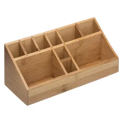 5five Simply Smart Kosmetický organizér Woody 10 přihrádek bambus
