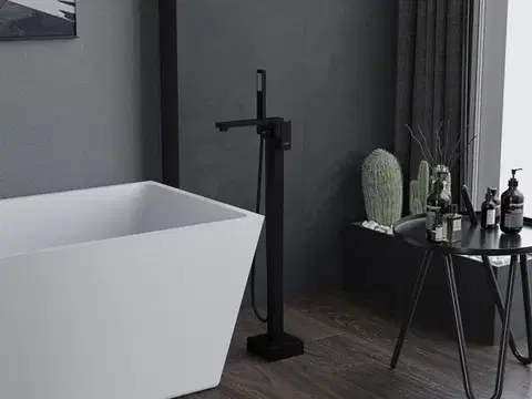 MEXEN Urano stojící vanová baterie, černá 75233-70