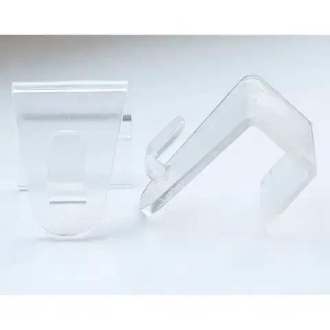 2 okenní klipy, transparentní