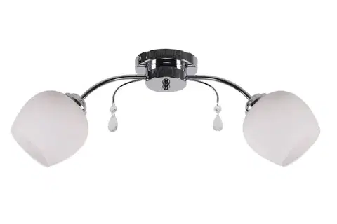 Stropní lampa Zachera 2x40W E27 bílá