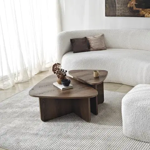 Sada konferenčních stolků Ballare Set - Walnut