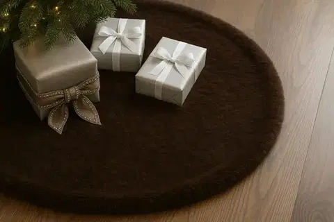Christmas Tree Rug Yilbasi - Brown 6
