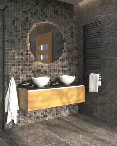 Umyvadlo na desku SAT Feel 38x38 cm bez otvoru na baterii SATUMFEEL3838 SATUMFEEL3838