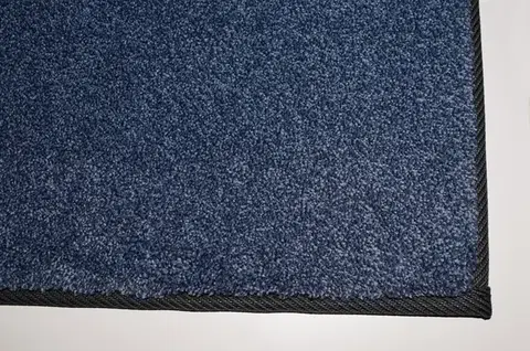 Lano, Kusový koberec Supersoft s bordurou 710 tm. modrý, 60x100, modrá, chodba / předsíň