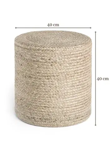 Hanse Home Sedací vak LOOMA POUF 106235 Beige/Grey - 40x40 cm
