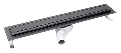 Sprchový žlab SAT 75 cm nerez černý ZLAB80NRZBL ZLAB80NRZBL