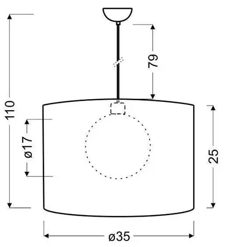 Závěsná stropní lampa 1X60W E27 bílá CHICAGO