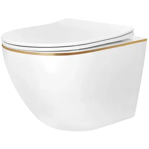 REA Závěsná WC mísa Carlo Mini Tornado NF GOLD EDGE REA-C6806