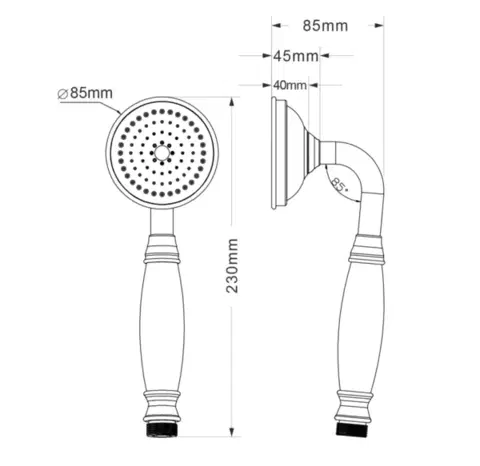 SAPHO DREAMART ruční sprcha, 230, chrom DOC148