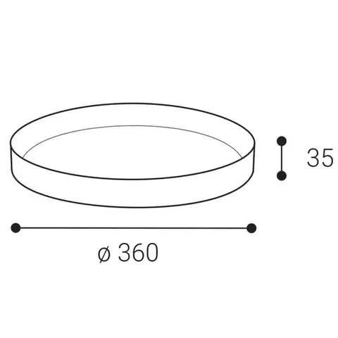LED2 6469303 rámeček pro svítidlo YPSO 36 RING SLIM, B černá