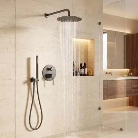 REA Podomítková sprchová sada Lungo Titan  + BOX REA-P6363