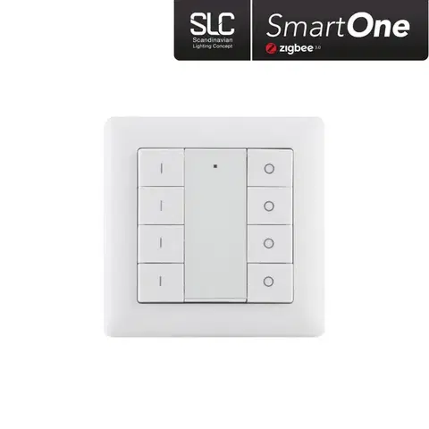 SLC SmartOne Zigbee 4CH nástěnný panel IP20 bílý