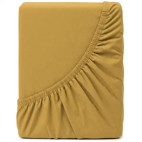 4Home Jersey prostěradlo IDEAL hořčicová, 70 x 140 cm, 70 x 140 cm