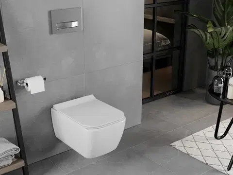 MEXEN Elis Závěsná WC mísa bez sedátka, bílá 3391XX00