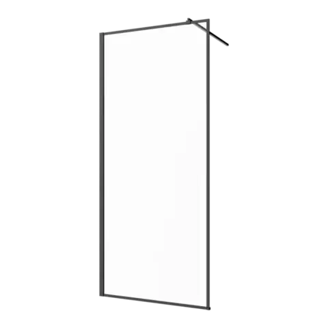 INVENA Walk-in II 90x200cm, rámeček 8mm shiny-glass, černá   AK-32-198-S