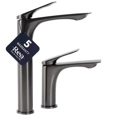 REA Umyvadlová baterie AVALON titanium Low REA-B2702