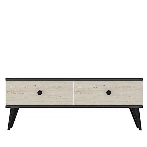 TV stolek Mona 120 - Anthracite, Travertine
