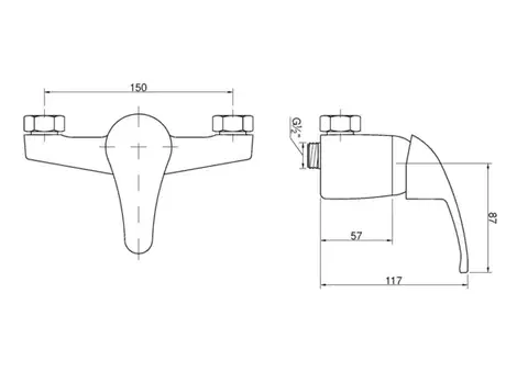 INVENA Sprchová baterie PEREA BN-05-001-Q