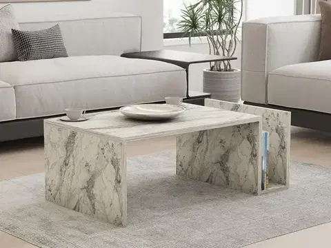 Konferenční stolek Memo - Freesia Marble