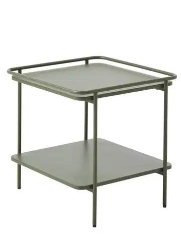 Estila Příruční stolek Koge, olivový kov, 45 cm