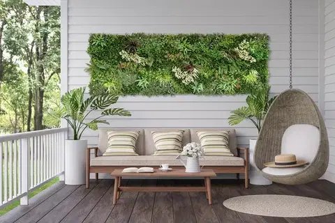 Europe Grass Umělý rostlinný panel RUBY 100 x 100 cm - Panel A 100x100 cm