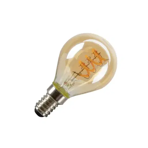 BIG WHITE SLV LED G45 LED žárovka, zlatá, E14, fázové stmívání, 2W, 1800K 1008649
