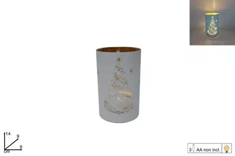 PROHOME - Svícen vánoční 9x14cm LED