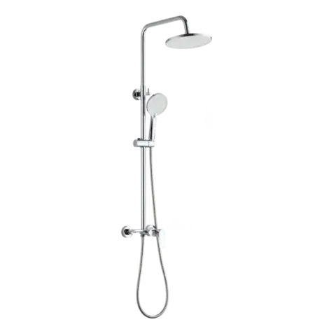 INVENA Sprchový sloup s baterií, Rikia, chrom AU-24-B01-G