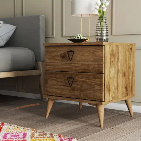 Hanah Home Noční stolek VERSA ořech