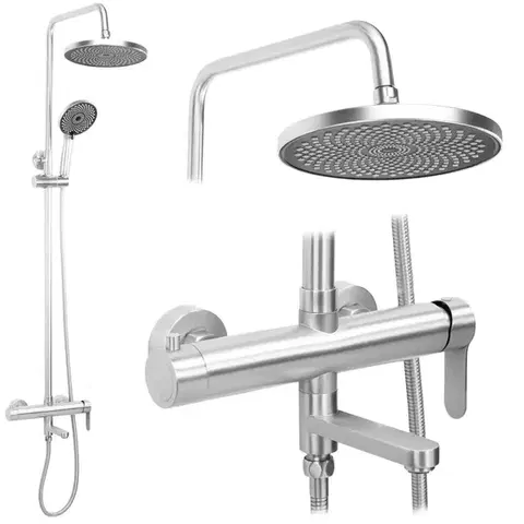 REA Sprchový Set Arcos brush nickle REA-P8926