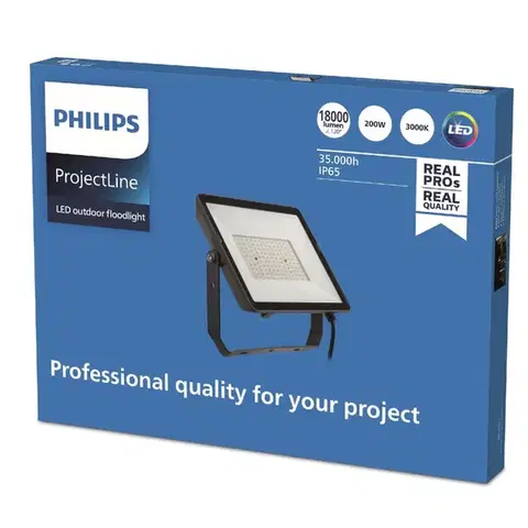 Philips LED vodotěsný světlomet Projectline 200W 3000K